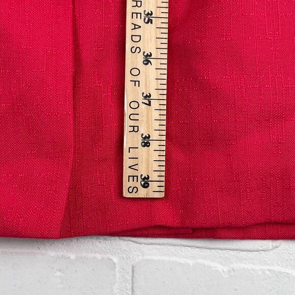 Kasper ASL Dress Women 8 Pink Woven Asymmetical Gold Button Classic 80s VTG - Picture 11 of 12